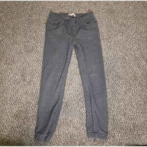 Levis Knit Jogger Pants Boys Size XL Gray Drawstring Waist Cuffed Lounge Cozy
